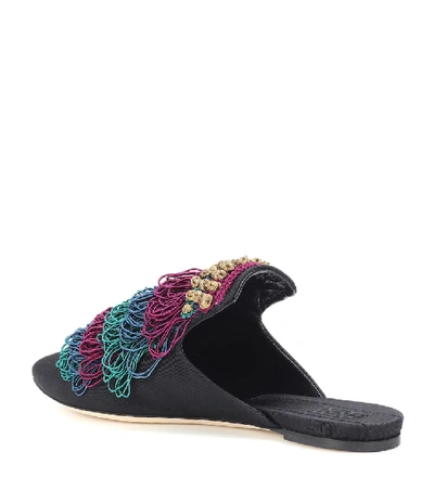 Shop Sanayi313 Alegra Embellished Slippers In Multicoloured
