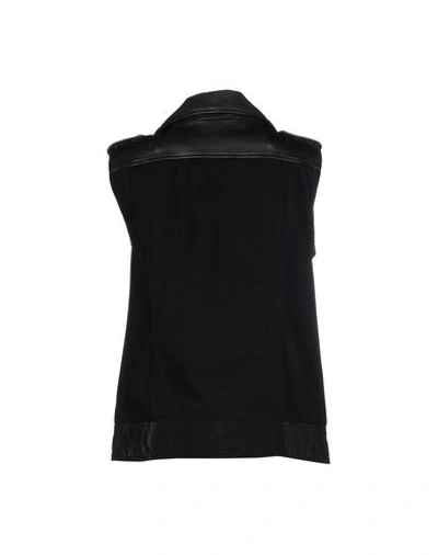 Shop Pinko Woman Jacket Black Size 6 Lambskin, Cotton