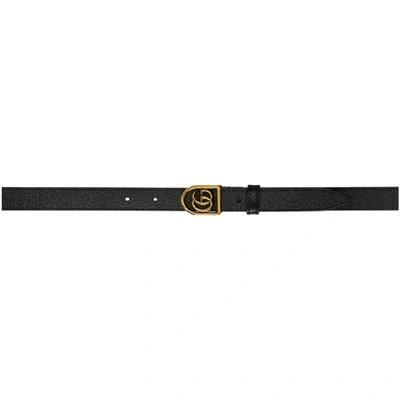 Shop Gucci Black Small Marmont Belt In 1000 Black