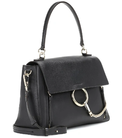 Shop Chloé Faye Day Medium Shoulder Bag In Black