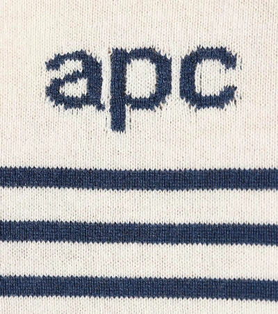 Shop Apc Brand Cotton And Cashmere Sweater In White