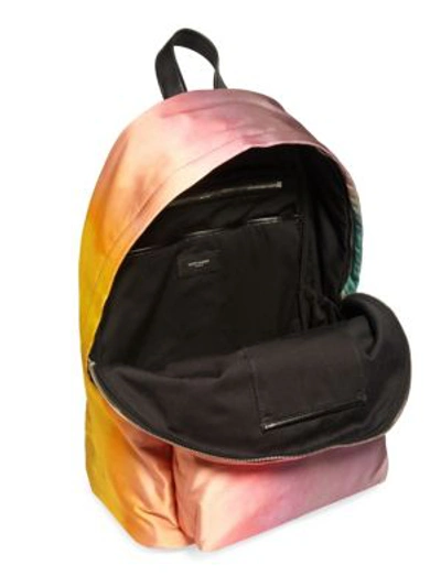 Shop Saint Laurent Mini Tie Dye City Backpack In Multi