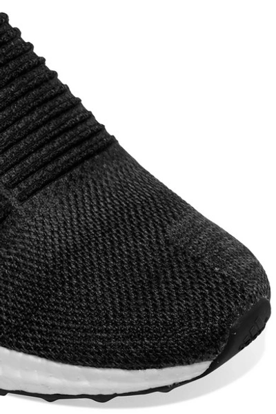 Shop Adidas Originals Ultra Boost Primeknit Slip-on Sneakers In Black