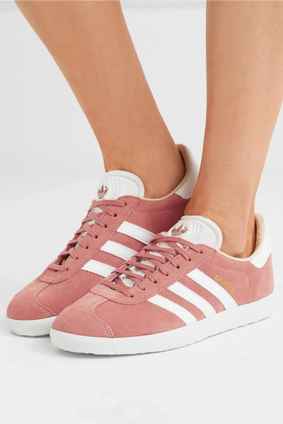 Shop Adidas Originals Gazelle Suede Sneakers In Pink