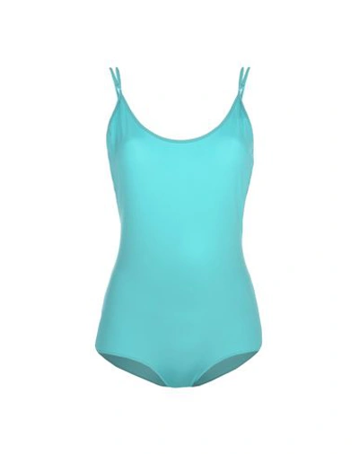 Shop Alessandro Dell'acqua Bodysuits In Turquoise