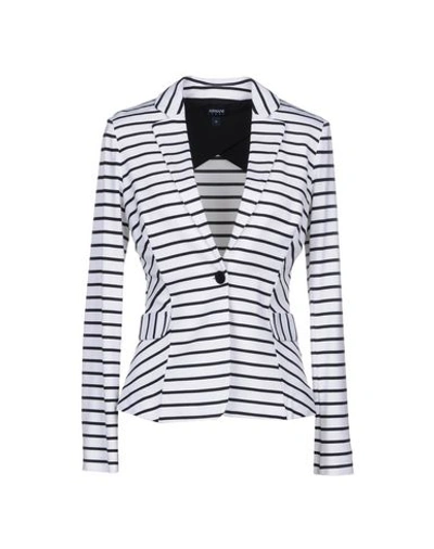 Shop Armani Jeans Sartorial Jacket In White