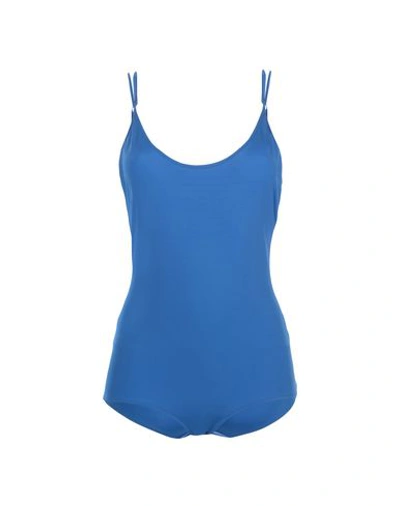 Shop Alessandro Dell'acqua Bodysuits In Bright Blue