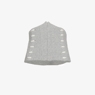 Shop Jonathan Simkhai Lace Up Corset Top In Grey