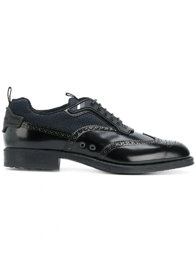 Shop Prada Oxford Shoe Sneakers - Black