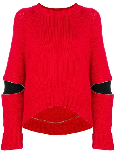 Shop Alexander Mcqueen Cut-out Detail Sweater