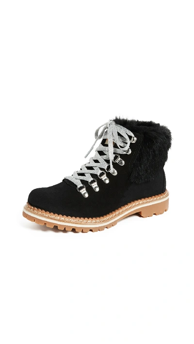 Shop Montelliana Camelia Hiker Boots In Black/black