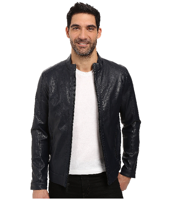 ck faux leather jacket