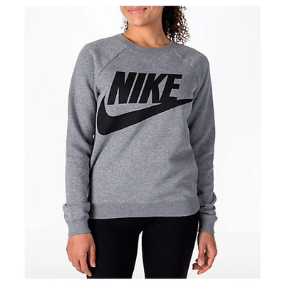 Shop Nike Women's Sportswear Rally Crew Sweatshirt, Grey