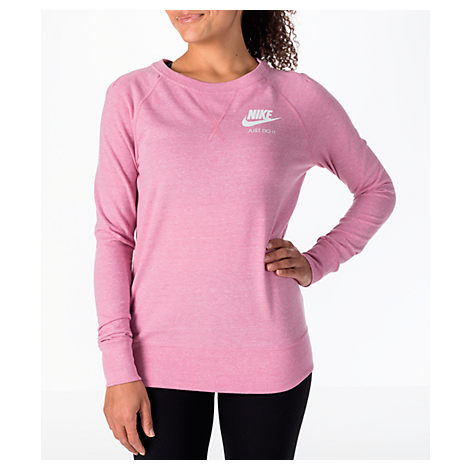 women's nike sportswear gym vintage crew sweatshirt