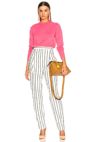 Shop Victoria Beckham Classic Crewneck Sweater In Pink