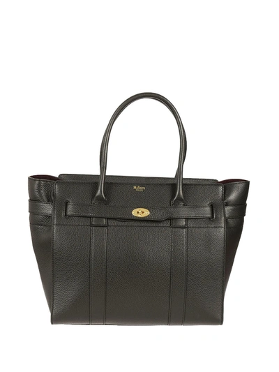 Shop Mulberry Bayswater Tote In Black