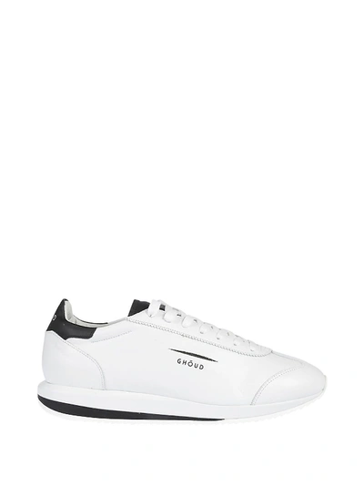 Shop Ghoud Logo Sneakers In Bianco-nero