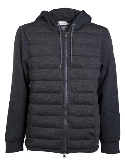 Shop Moncler Classic Padded Jacket In Grigio