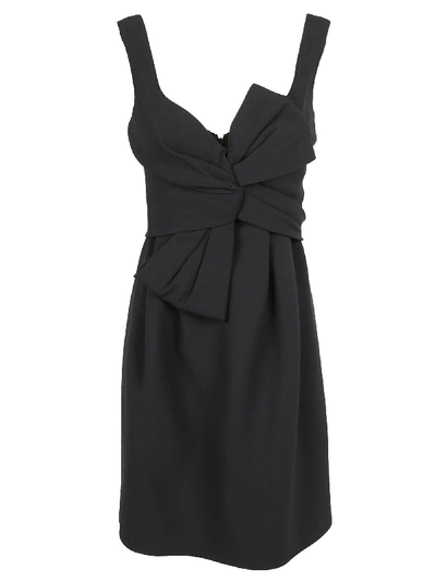 Shop Dsquared2 Bow Detail Dress In Black