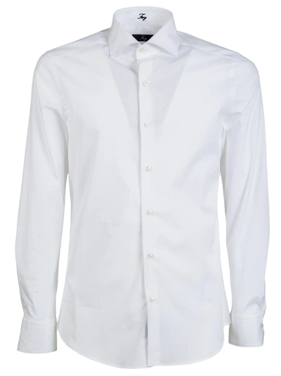 Shop Fay Classic Shirt In Bianco