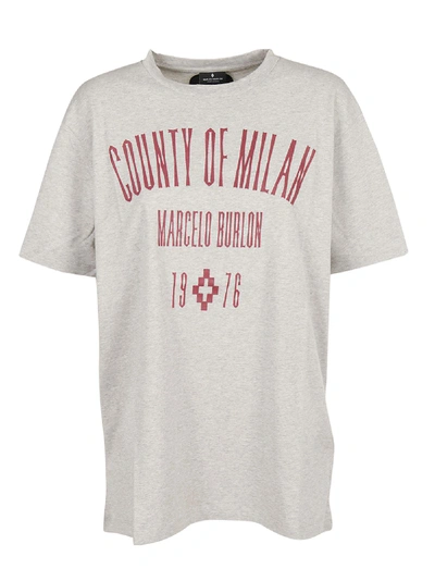 Shop Marcelo Burlon County Of Milan Logo Print T-shirt