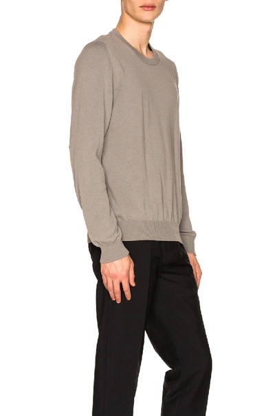 Shop Maison Margiela Elbow Patches Sweater In Gray