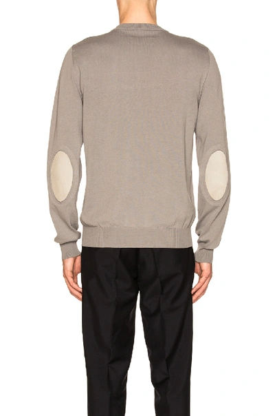 Shop Maison Margiela Elbow Patches Sweater In Gray