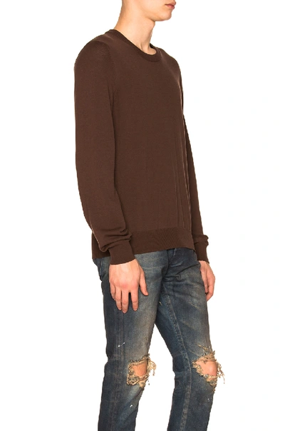 Shop Maison Margiela Elbow Patches Sweater In Brown