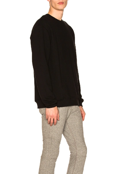 Shop John Elliott Oversized Crewneck Pullover In Black