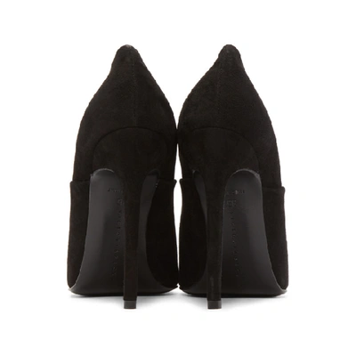 Shop Victoria Beckham Black Suede Eva Heels