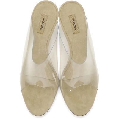 Shop Yeezy Transparent Pvc Mules In Clear
