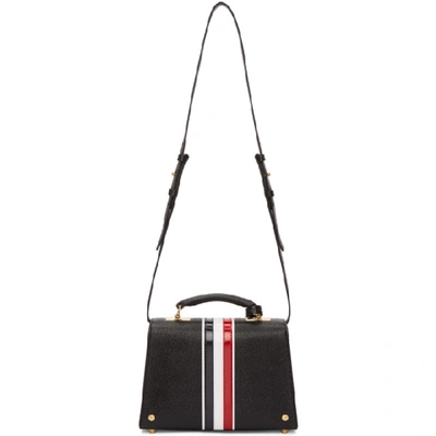 Shop Thom Browne Black Mrs. Thom Jr. Bag