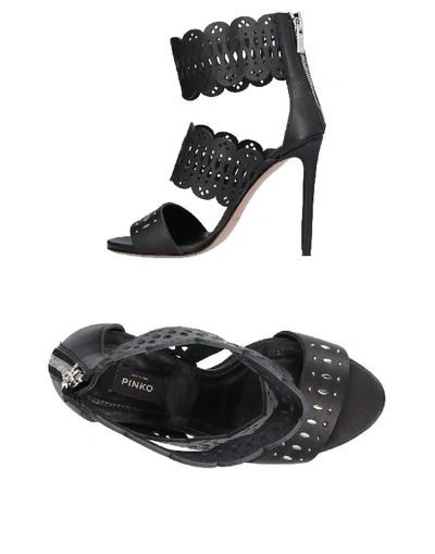 Shop Pinko Sandals In Black
