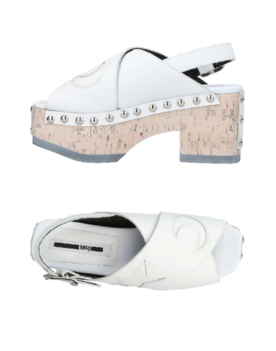 Shop Mcq By Alexander Mcqueen Sandals In White