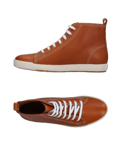 Shop Ralph Lauren Sneakers In Tan