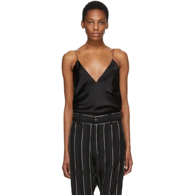 Shop Haider Ackermann Black Shiny Camisole