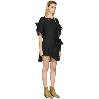 Shop Isabel Marant Étoile Isabel Marant Etoile Black Delicia Dress In Black 01bk