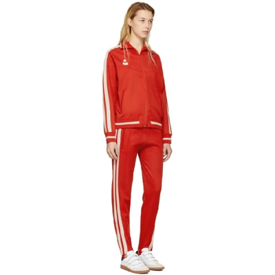 Shop Isabel Marant Étoile Red Darcy Track Jacket In Red 70rd