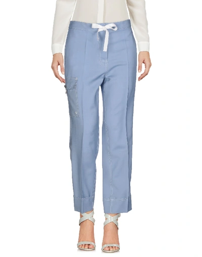 Shop Thom Browne Casual Pants In Blue