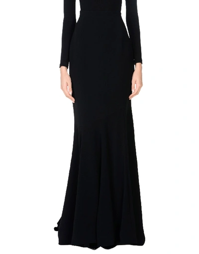 Shop Andrew Gn Maxi Skirts In Black