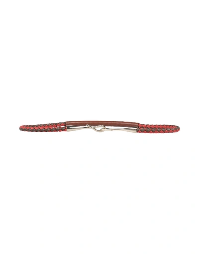 Shop Etro Belts In Red