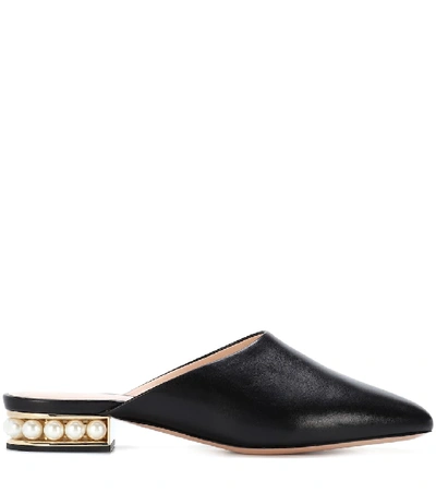 Shop Nicholas Kirkwood Casati Leather Mules In Black