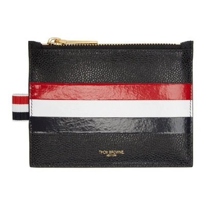 Shop Thom Browne Black Small Coin Pouch