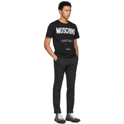 Shop Moschino Black 'couture' Logo T-shirt