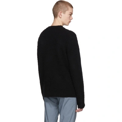 Shop Acne Studios Black Peele Crewneck Sweater