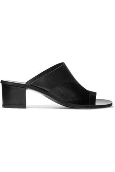 Shop Atp Atelier Woman Cyla Cutout Leather Sandals Black