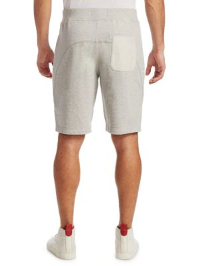 Shop Madison Supply Two-tone Sweat Shorts In Light Heather Grey