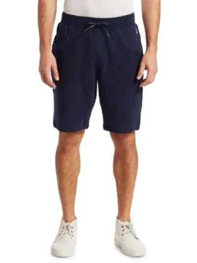 Shop Madison Supply Two-tone Sweat Shorts In Navy
