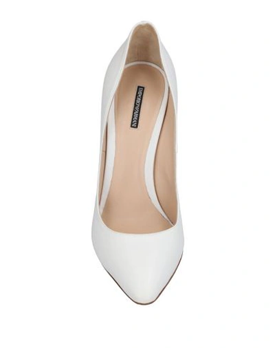 Shop Emporio Armani Pumps In White