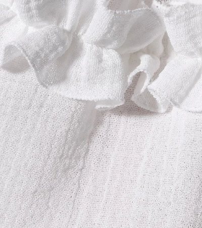 Shop Isabel Marant Cleavon Cotton Top In White